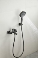 Смеситель для ванны с душем BELZ B713 B61713-3 оружейная сталь Смеситель для ванны с душем BELZ B713 B61713-3 оружейная сталь