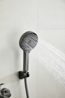 Смеситель для ванны с душем BELZ B713 B61713-3 оружейная сталь Смеситель для ванны с душем BELZ B713 B61713-3 оружейная сталь