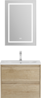 Тумба с раковиной BelBagno Kraft 39 70 rovere nebrasca nature, раковина BB-8099-3-70