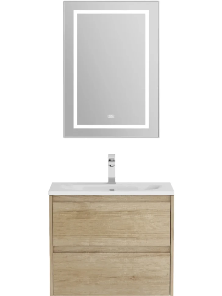 Тумба с раковиной BelBagno Kraft 39 70 rovere nebrasca nature, раковина BB-8099-3-70