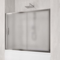 Шторка на ванну Kubele DE019 P2-MAT-CH 150х150 см, профиль хром