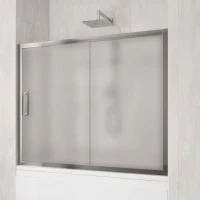Шторка на ванну Kubele DE019 P2-MAT-CH 150х150 см, профиль хром