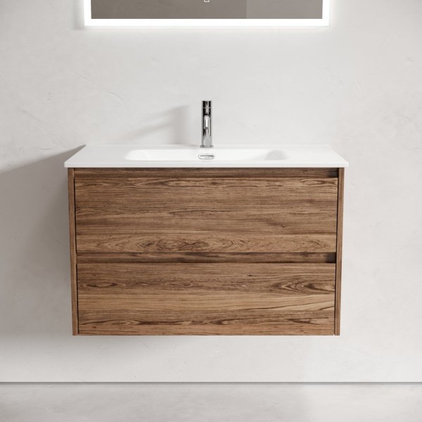 Тумба с раковиной Sancos Libra 80 см дуб чарльстон