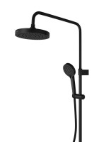 Душевая стойка VitrA Base Round A4730336EXP с термостатом, матовая черная