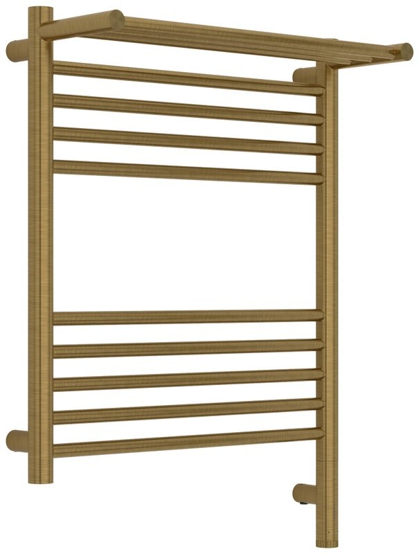 Полотенцесушитель электрический Сунержа Богема 3.1 051-6007-6050 70x55 см, подключение справа, состаренная латунь, лесенка, с полкой