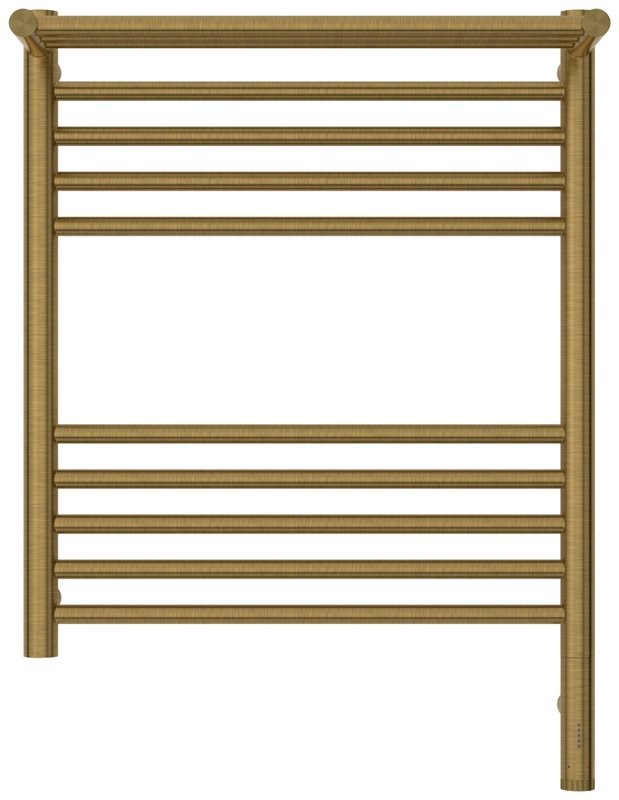 Полотенцесушитель электрический Сунержа Богема 3.1 051-6007-6050 70x55 см, подключение справа, состаренная латунь, лесенка, с полкой