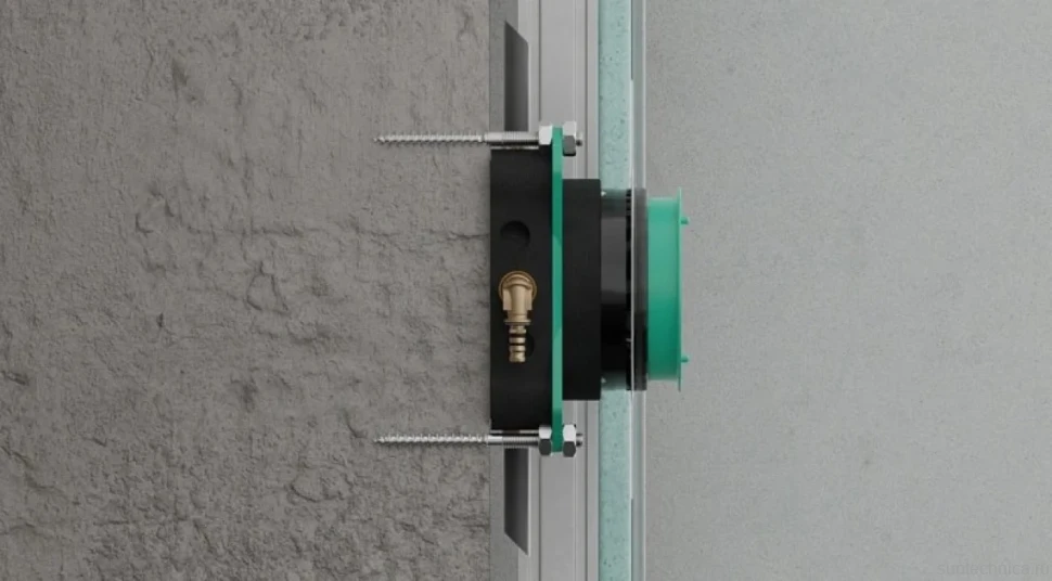 Термостатический смеситель встраиваемый Hansgrohe ShowerSelect Comfort S 15554670 С ВНУТРЕННЕЙ ЧАСТЬЮ, черный матовый