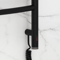 Полотенцесушитель электрический Сунержа Галант 3.1 31-6001-1060 110x65 см, подключение справа, матовый черный, лесенка