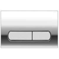 Кнопка смыва для унитаза AZARIO NEW AZ-004 пластик, цвет глянцевый хром