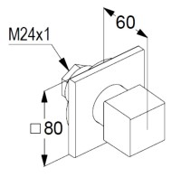 Переключатель потоков Kludi Decus 54846N175 на три потребителя, брашированная бронза PVD