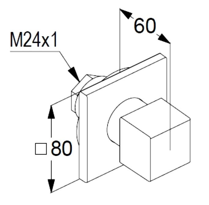 Переключатель потоков Kludi Decus 54846N175 на три потребителя, брашированная бронза PVD