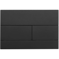 Кнопка смыва для унитаза Veconi Flush V7 пластик, цвет матовый черный