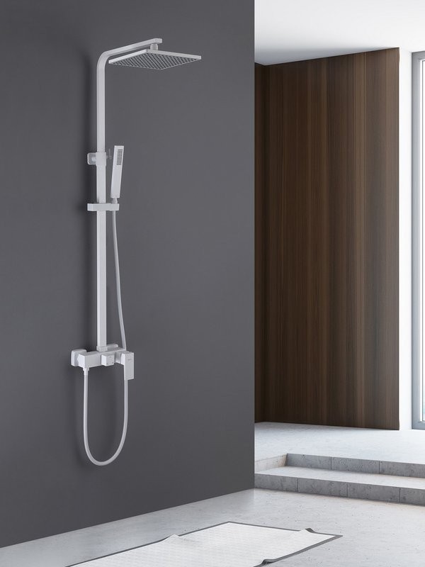 Душевая стойка Abber Daheim AF8220WL матовая белая