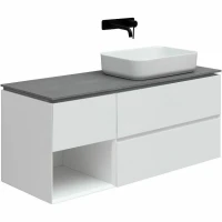 Тумба под раковину Allen Brau Infinity 120 R, подвесная, белый матовый
