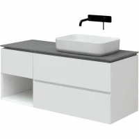 Тумба под раковину Allen Brau Infinity 120 R, подвесная, белый матовый