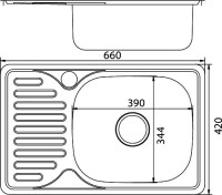 Мойка кухонная Mixline 530532