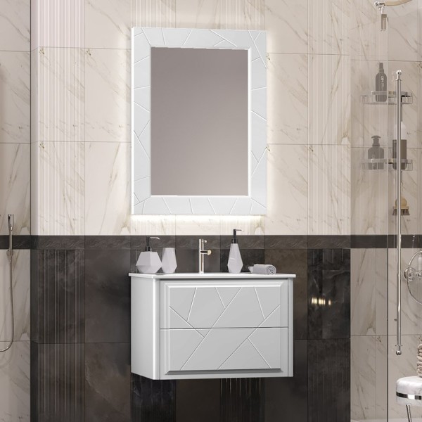 Мебель для ванной комнаты Opadiris Луиджи 70 белая матовая