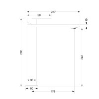 Смеситель для раковины Vincea Vogue SS VBF-2VS2GM вороненая сталь Смеситель для раковины Vincea Vogue SS VBF-2VS2GM вороненая сталь