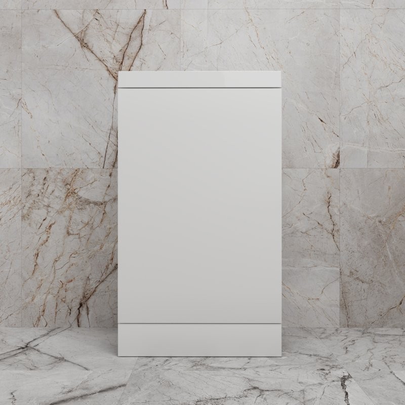 Тумба с раковиной Style Line Моно 50 напольная, белый софт, раковина Asti 50 белая