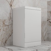 Тумба с раковиной Style Line Моно 50 напольная, белый софт, раковина Asti 50 белая