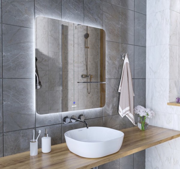 Зеркало Grossman Elegans-промо 80х80 с подсветкой