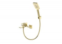 Смеситель для ванны с душем BelBagno Luce LUC-VASM-ORO золото Смеситель для ванны с душем BelBagno Luce LUC-VASM-ORO золото