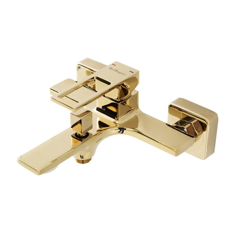 Смеситель для ванны с душем BelBagno Luce LUC-VASM-ORO золото