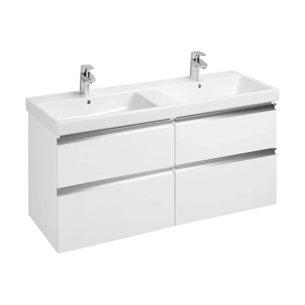 Тумба под раковину без столешницы Roca The Gap 120 4 ящика, белый глянец