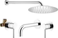 Комплект для ванной Plumberia Selection Ixo KITXO01CR210 С ВНУТРЕННЕЙ ЧАСТЬЮ, хром