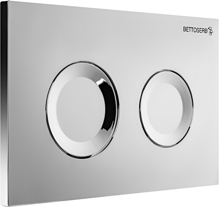 Кнопка смыва для унитаза BETTOSERB Cool 40006468 пластик, цвет матовый хром