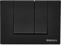 Система инсталляции для унитазов Berges Novum 040245 с кнопкой смыва, черная
