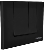 Система инсталляции для унитазов Berges Novum 040245 с кнопкой смыва, черная