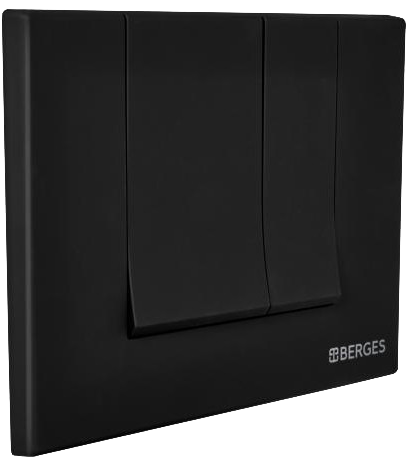 Система инсталляции для унитазов Berges Novum 040245 с кнопкой смыва, черная