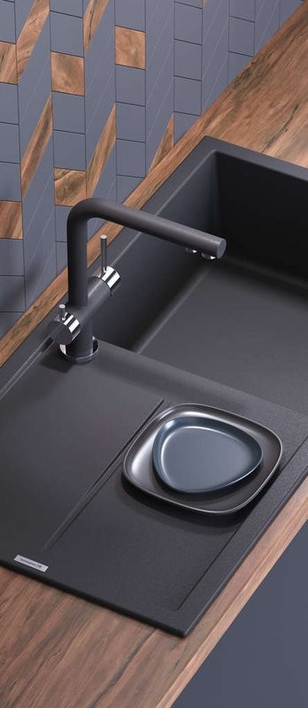 Мойка кухонная Omoikiri Sumi 100 черная