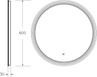 Мебель для ванной комнаты Cezares Eco Cer 60 ручки матовые черные, bianco opaco
