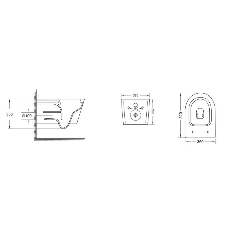 Унитаз подвесной Grossman GR-4499BMSQ с микролифтом, черный матовый