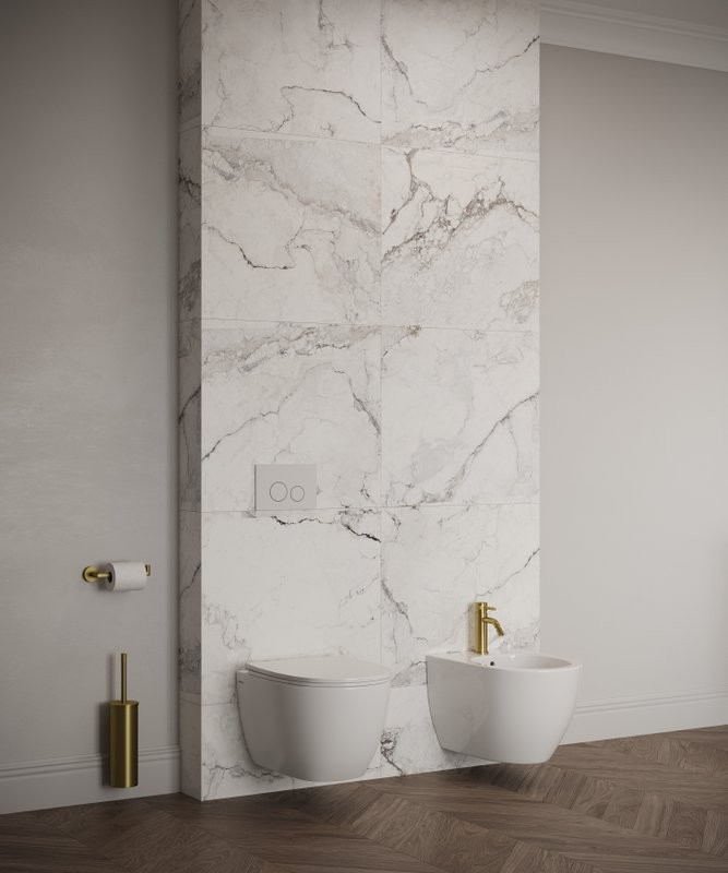 Унитаз подвесной Allen Brau Priority безободковый, белый глянец