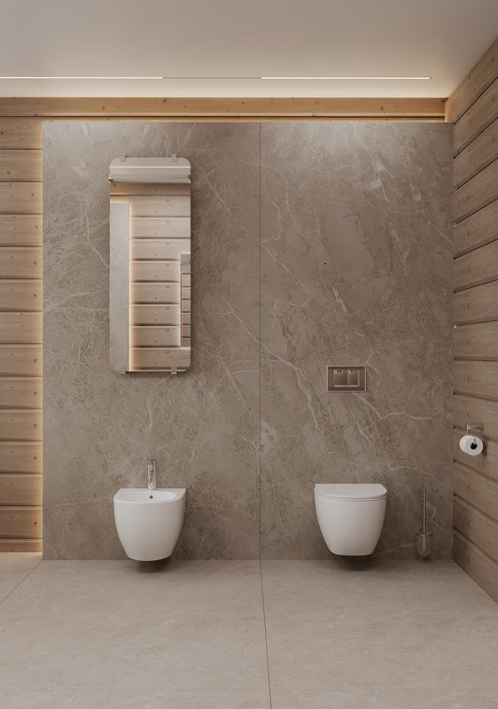 Унитаз подвесной Allen Brau Priority безободковый, белый глянец