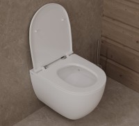 Унитаз подвесной Allen Brau Priority безободковый, белый глянец