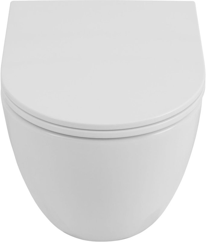 Унитаз подвесной Allen Brau Priority безободковый, белый глянец