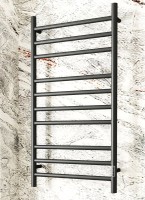 Полотенцесушитель электрический Bauedge Stil R 50х100, матовый черный RAL9005