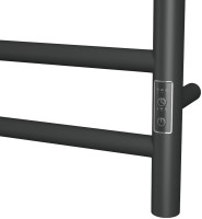 Полотенцесушитель электрический Bauedge Stil R 50х100, матовый черный RAL9005
