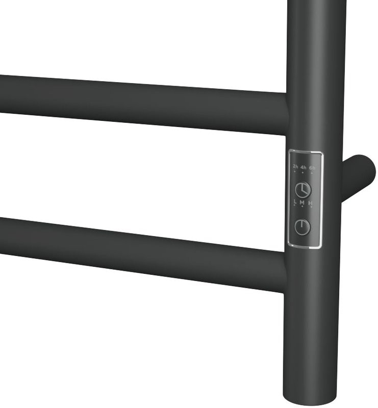 Полотенцесушитель электрический Bauedge Stil R 50х100, матовый черный RAL9005