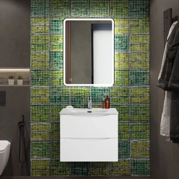 Мебель для ванной комнаты BelBagno Marino-cer-n 60 подвесна, bianco lucido