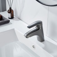 Смеситель для раковины/умывальника Shevanik S5001T, оружейная сталь Смеситель для раковины/умывальника Shevanik S5001T, оружейная сталь