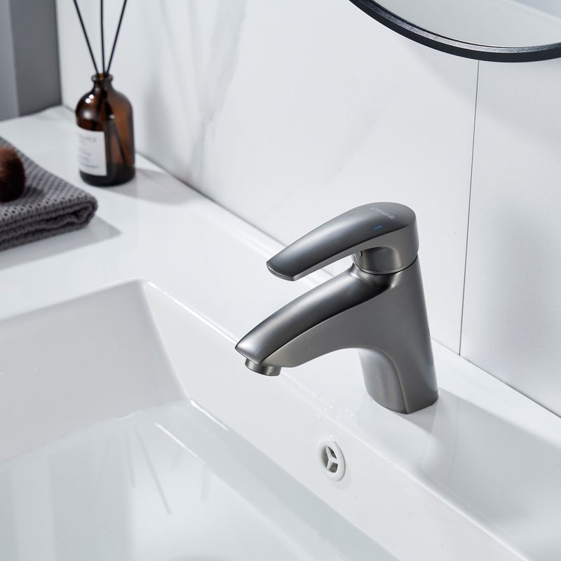 Смеситель для раковины/умывальника Shevanik S5001T, оружейная сталь