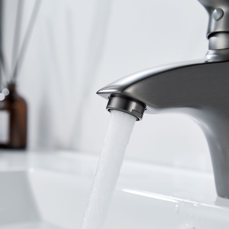 Смеситель для раковины/умывальника Shevanik S5001T, оружейная сталь