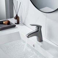 Смеситель для раковины/умывальника Shevanik S5001T, оружейная сталь Смеситель для раковины/умывальника Shevanik S5001T, оружейная сталь