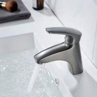Смеситель для раковины/умывальника Shevanik S5001T, оружейная сталь