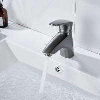 Смеситель для раковины/умывальника Shevanik S5001T, оружейная сталь Смеситель для раковины/умывальника Shevanik S5001T, оружейная сталь